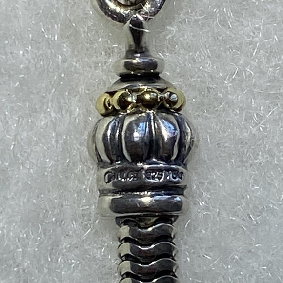 LAGOS Caviar Hematite Convertible Collar Necklace, 925 Silver & 18K Gold - Picture 9 of 14